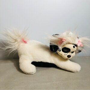 Vintage 1991 Hasbro Puppy Surprise Plush MOM Dog  White & Black  NO PUPS READ